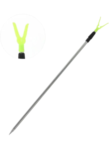 SUPPORT CANNE INOX FORME V 1.5M