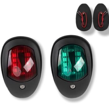 FEU DE NAVIGATION LED APPARENTE NOIRE 98X55X35